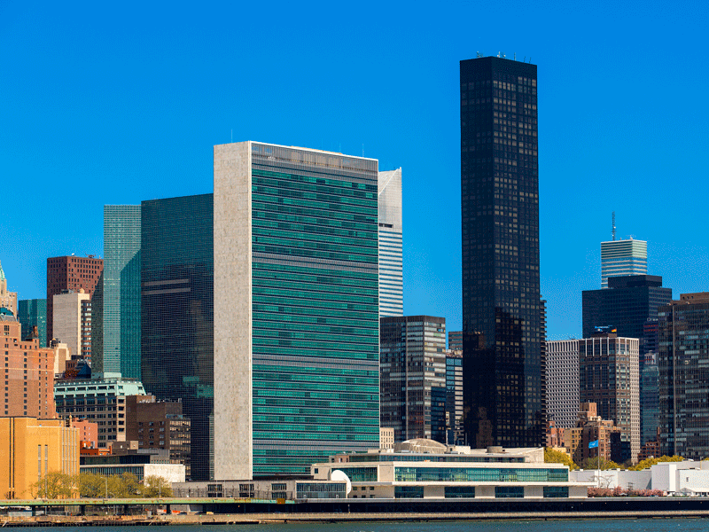 The headquarters of the United Nations, New York City. Initiatives like impact investing can help to accomplish the ambitious social and environmental goals outlined by the international organisation