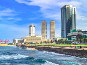Colombo, Sri Lanka. The island nation's economy has been expanding at a steady rate over the last decade, with school enrolment and employment both increasing markedly