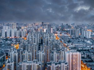 Storm clouds over Beijing, China. The country's surplus with the US has hit its highest level in a decade, as the trade conflict between the two nations continues to rumble on