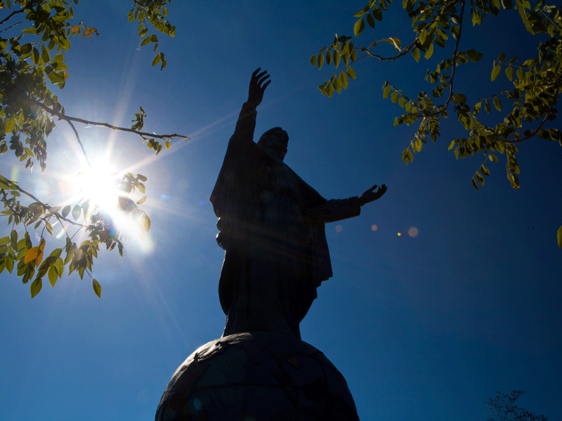 The Cristo Rei of Dili statue in Timor-Leste. The tiny Southeast Asian country has the highest known deficit of any nation around the world