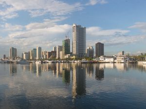 Manila, Philippines. The country has been experiencing steady GDP growth over the last few years, but saw that growth slow and inflation begin to climb in the second half of 2018