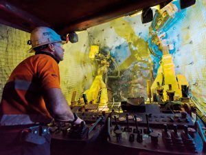 Drilling at a Hindustan Zinc underground mine