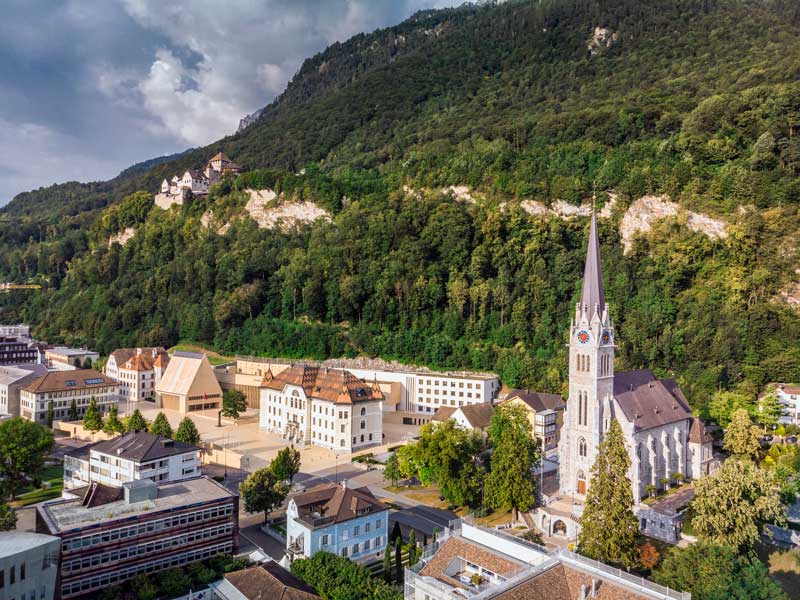 Vaduz, Liechtenstein, home of Kaiser Partner Privatbank AG