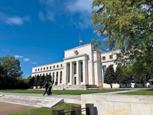 The Federal Reserve building, Washington, US