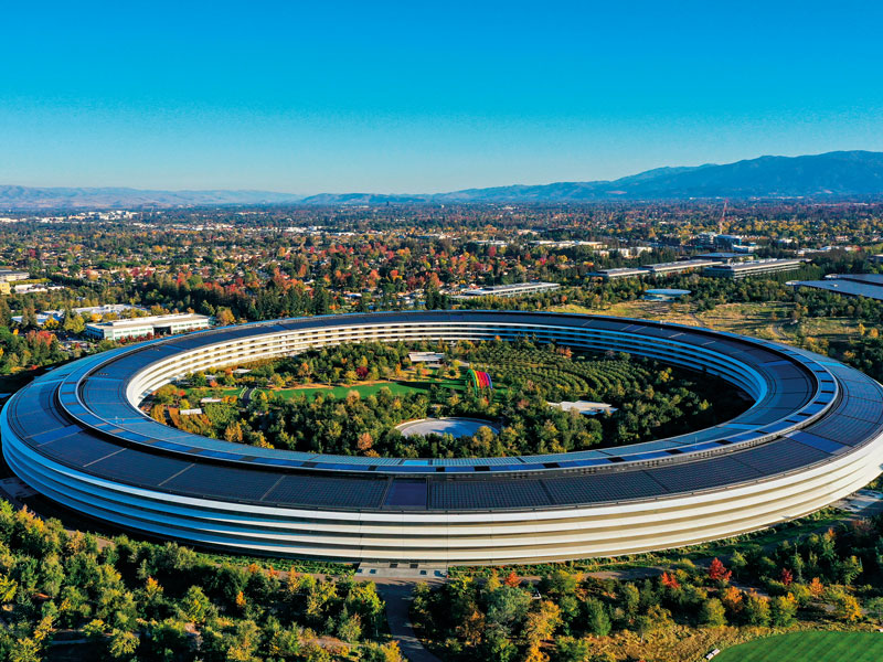 Apple Park in Cupertino, California, US