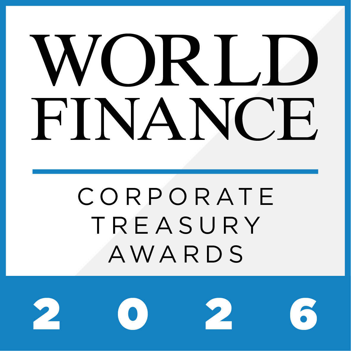 Presenting this year's winners of the World Finance Corporate Treasury Awards